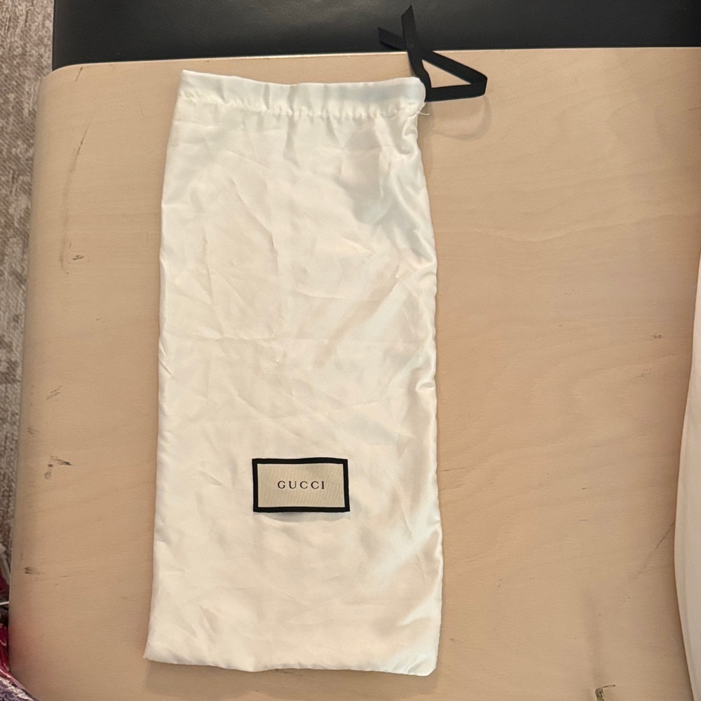 Gucci White Drawstring Dust Bag